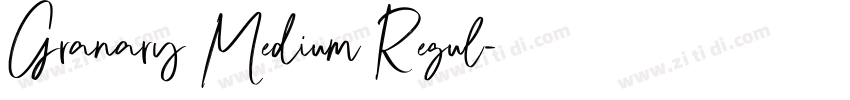 Granary Medium Regul字体转换 Granary Medium Regul字体转换